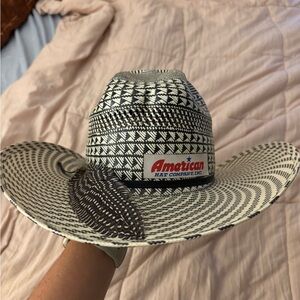 American Hat Company Straw Cowboy Hat 7 3/8